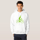 Veste À Capuche Cyclisme - Martian Green (Devant entier)