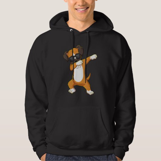 Veste À Capuche Dabbing Boxer porter lunettes de soleil Dab Dance (Devant)