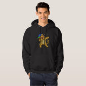 Veste À Capuche Dabbing Chat Danse Chat Dab Amour 9 (Devant entier)