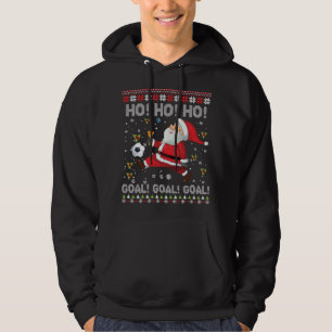 Veste À Capuche Dabbing Christmas Soccer Ho Père Noël Elf laide pu