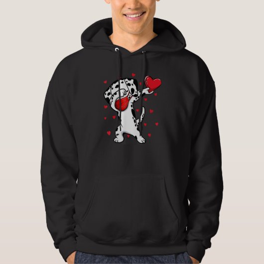 Veste À Capuche Dabbing Dalmatie & Masque Visage Dab Dance Funny V (Devant)