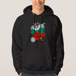 Veste À Capuche Dabbing French Bulldog Bulgarie Volleyball Fan Jer
