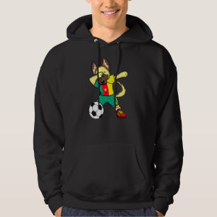 Veste À Capuche Dabbing German Shepherd Cameroon Soccer Fans Jerse