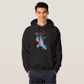 Veste À Capuche Dabbing Pirate Magical Rainbow Unicorn  Halloween (Devant entier)