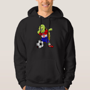Veste À Capuche Dabbing Turtle Croatie Fans de football Jersey Cro