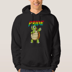 Veste À Capuche Dabbing Turtle Lesbian Bisexual Gay Pride LGBT Gif