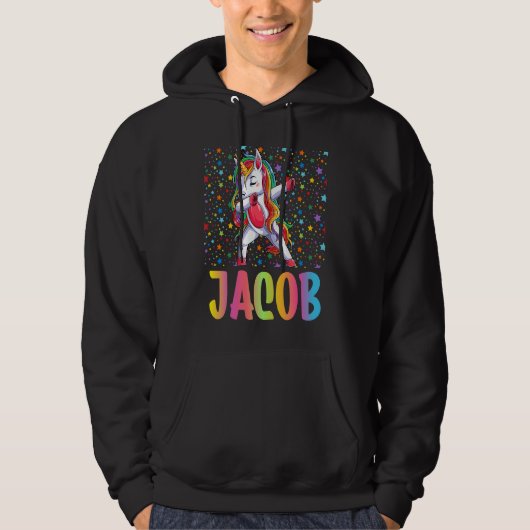 Veste À Capuche Dabbing Unicorn Jacob (Devant)