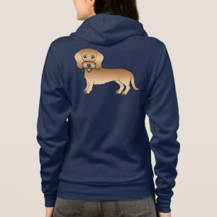 Veste À Capuche Dachshund à poil dur blé Chien de dessin animé mig