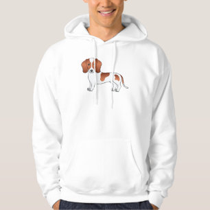 Veste À Capuche Dachshund à poil ras pied-de-mouton rouge Chien de
