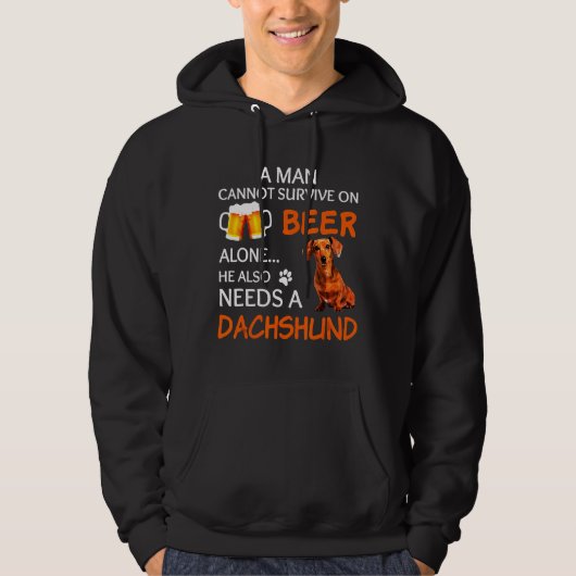 Veste À Capuche Dachshund Aussi (Devant)