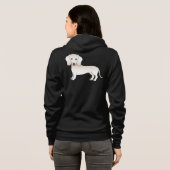 Veste À Capuche Dachshund Dachshund Dachshund, chien de dessin à l (Dos entier)