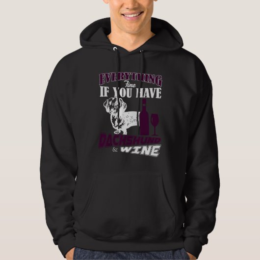 Veste À Capuche Dachshund Fine (Devant)