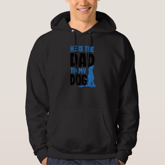 Veste À Capuche Dad To My Dog Design Dog Couple (Devant)