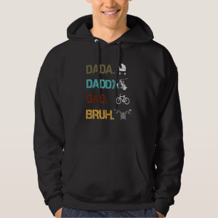 Veste À Capuche Dada Papa Papa Bruh Fête des pères Moto