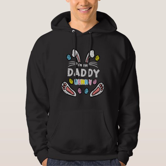 Veste À Capuche Daddy Bunny Rabbit Pâques Famille Match Hommes Tod (Devant)
