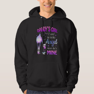 Veste À Capuche Daddys Fille Je Faisais Son Ange Maintenant Il Le 