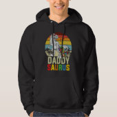 Veste À Capuche Daddysaurus Rex Dinosaur Daddy Saurus Autism Aware (Devant)