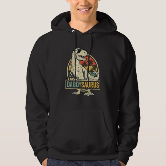 Veste À Capuche Daddysaurus Rex Dinosaur Daddy Saurus Family Match (Devant)