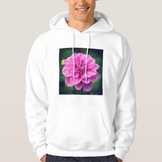 Veste À Capuche Dahlia rose (Devant)