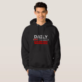Veste À Capuche Daily Progress Motivational Hoodie – Red Smile (Devant entier)