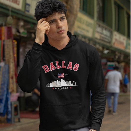 Veste À Capuche Dallas Urban Skyline View
