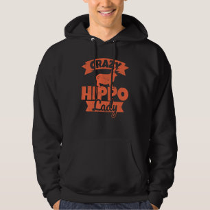 Veste À Capuche Dame de Hippo folle - Humour hippo féminin
