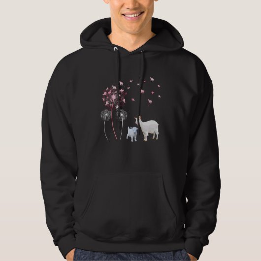 Veste À Capuche Dandelion Goat Cute Goat Farmer Floral Dandelion S (Devant)