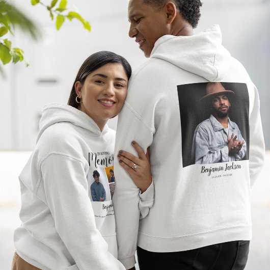 Veste À Capuche Dans la mémoire aimante | 6 Collage photo | Mémori