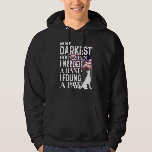 Veste À Capuche Dans mon heure la plus sombre quand j'avais besoin (Devant)