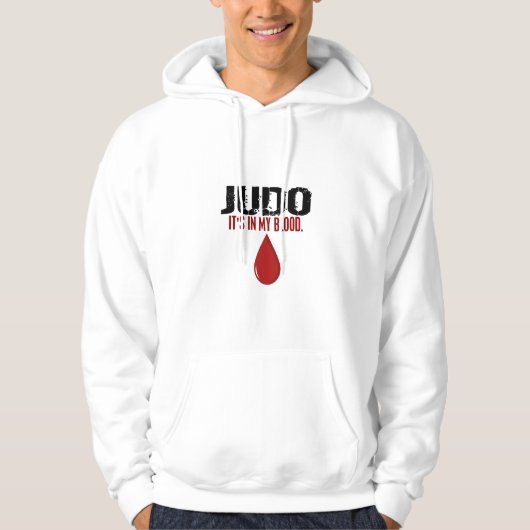 Veste À Capuche Dans mon JUDO de sang (Devant)