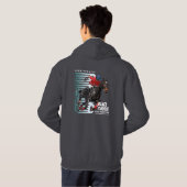 Veste À Capuche Danse avec Cheval (mode foncé) | Homme (Dos entier)