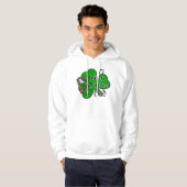 Veste À Capuche Danse irlandaise Papa Raglan (Devant entier)