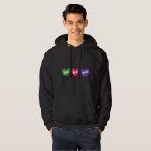 Veste À Capuche danse vivante d'amour (Devant entier)