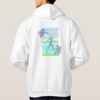 Veste À Capuche Danseuse Abstraite de la Promenade du Lac Serein A