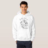 Veste À Capuche Danseuse du ventre Darbuka Drum Sweatshirt à capuc (Devant entier)