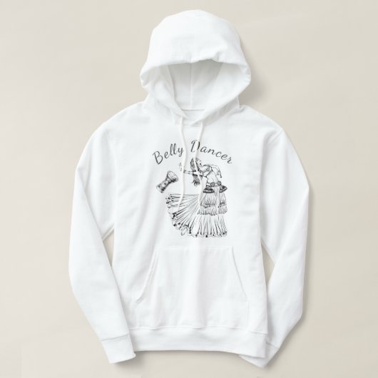 Veste À Capuche Danseuse du ventre Darbuka Drum Sweatshirt à capuc (Design devant)