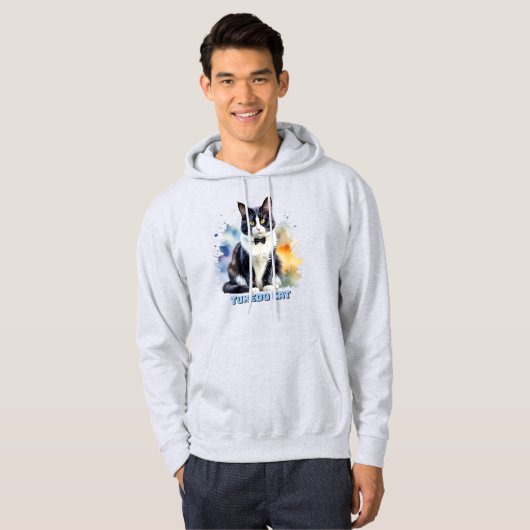 Veste À Capuche Dapper Tuxedo Cat (Devant entier)