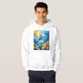 Veste À Capuche Dauphin peint (Devant entier)