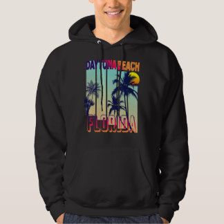 Veste À Capuche Daytona Beach Palm Tree de style Vintage rétro