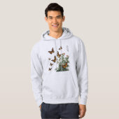 Veste À Capuche 🌹 de fleurs de papillon (Devant entier)