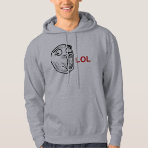 Veste À Capuche De LOL de rire visage bruyant Meme de rage