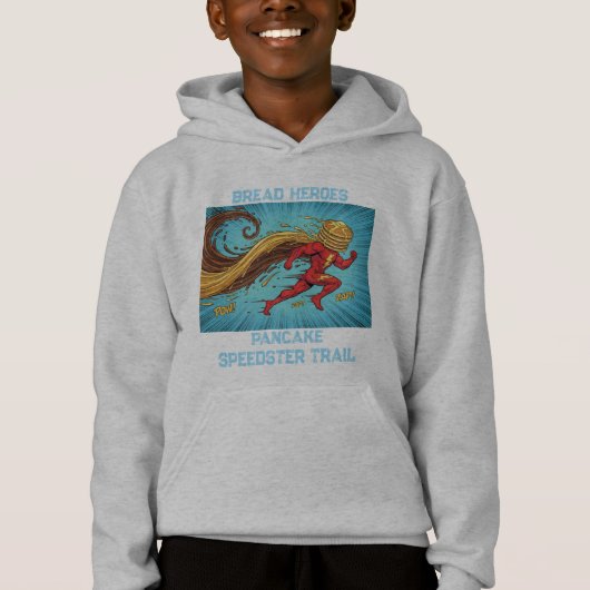 Veste à capuche de mode pour enfants Bread Heroes (Devant)