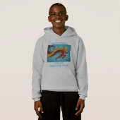 Veste à capuche de mode pour enfants Bread Heroes (Devant entier)