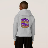 Veste à capuche de mode pour enfants Bread Heroes (Dos entier)