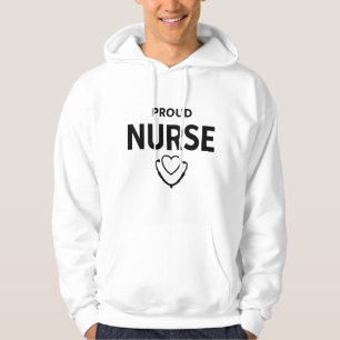 Veste À Capuche Débardeur fière infirmière – Typographie médicale 