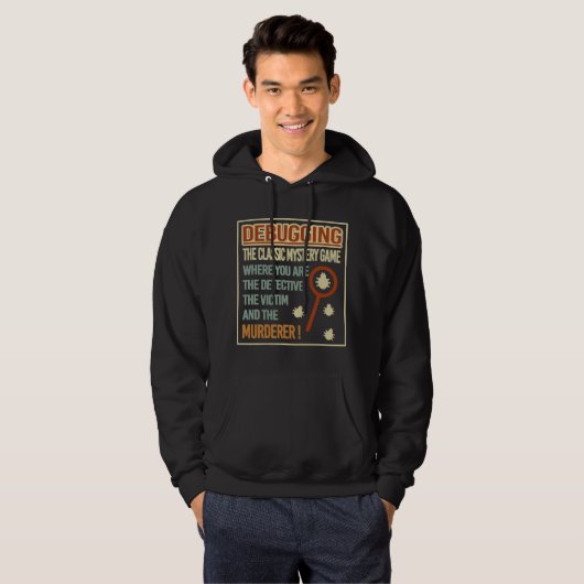 Veste À Capuche débogage rétro programmeurs informatique codin (Devant entier)