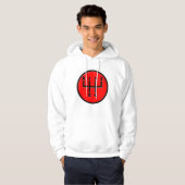 VESTE À CAPUCHE DÉCALAGE DE BÂTON (Devant entier)