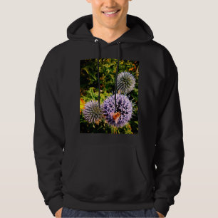 Veste À Capuche Déchets, sur fleurs bleues