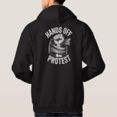 Veste À Capuche Déclaration de protestation Hands Off Nos droits n (Dos)