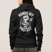 Veste À Capuche Déclaration de protestation Hands Off Nos droits n (Dos)